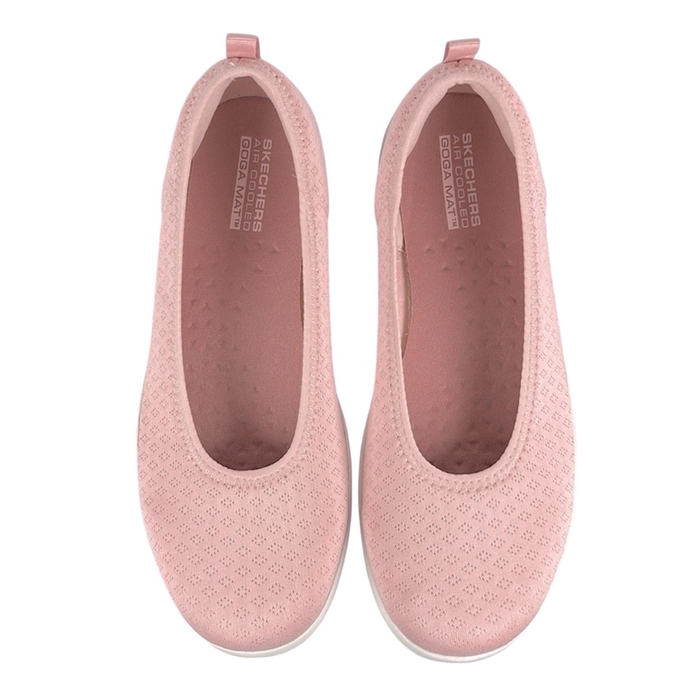 Skechers Pink Perforated Slip-On Flats